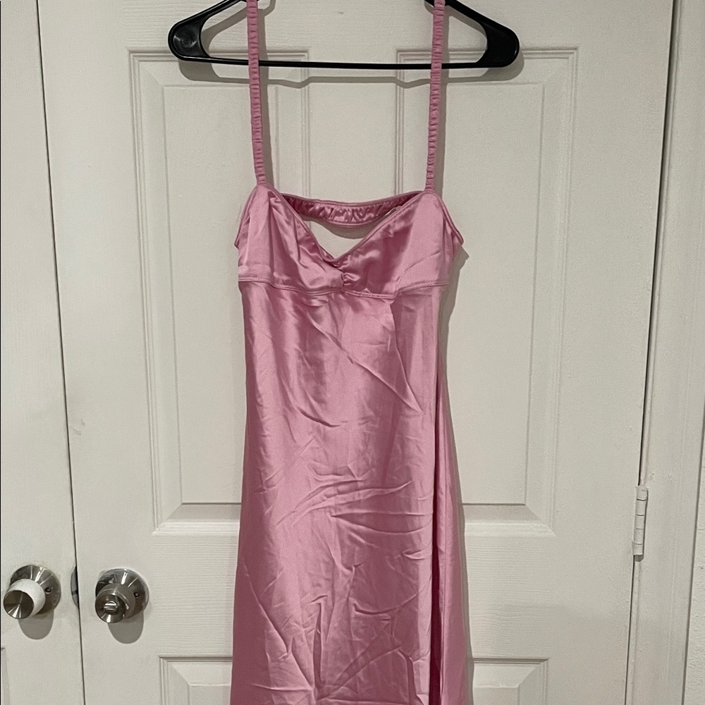 Zara Pink Satin Chemise